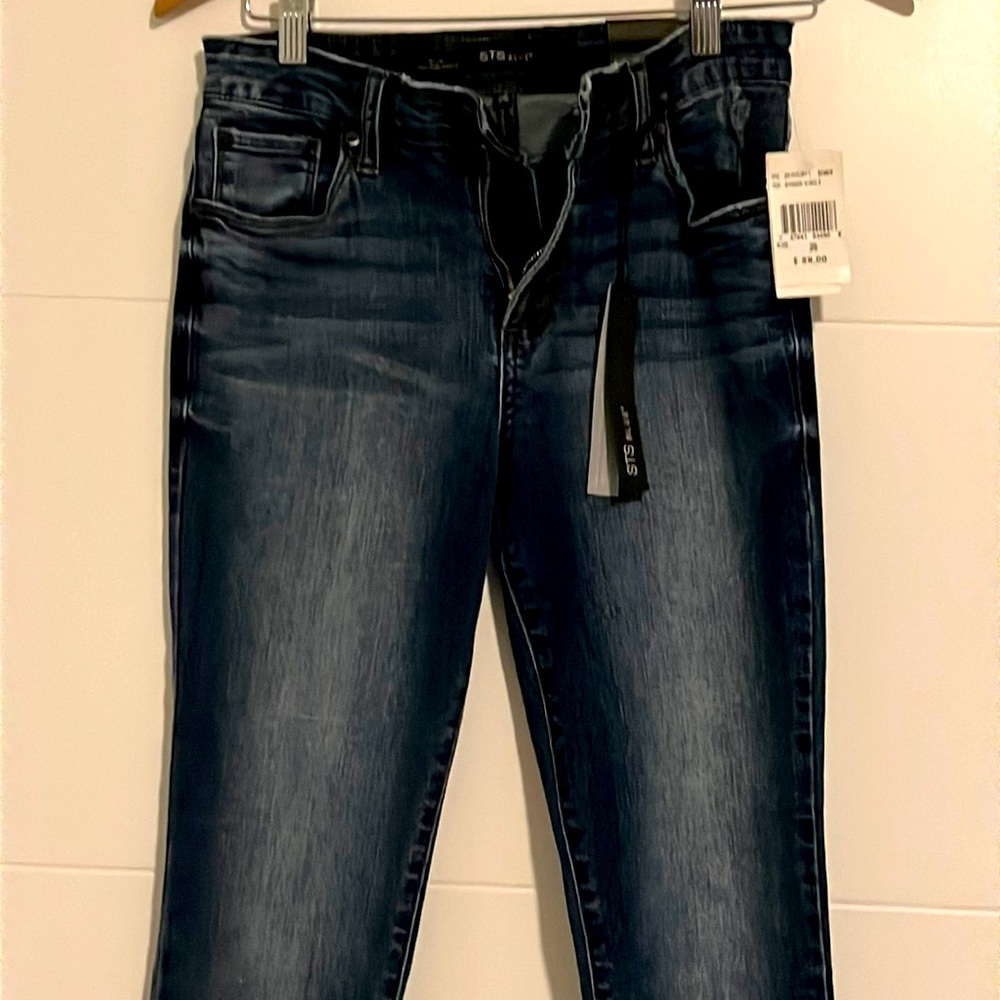 STS Blue jeans. Skinny, distressed ankle.